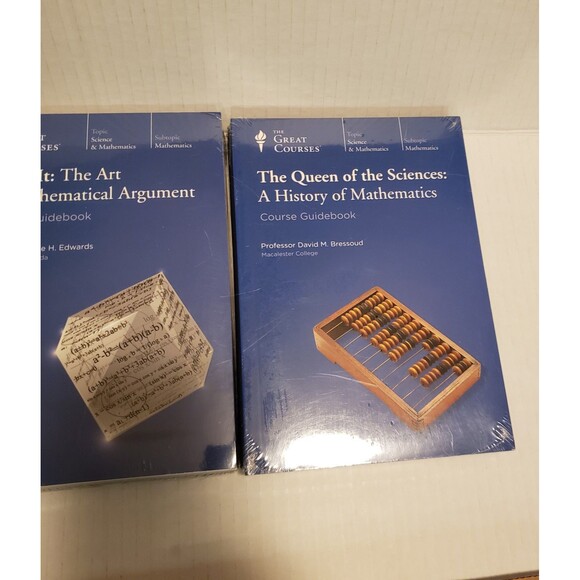 Great Courses 3 SETS Prove It Art Mathematical Science Data DVD's Guidebooks NEW - Picture 4 of 7